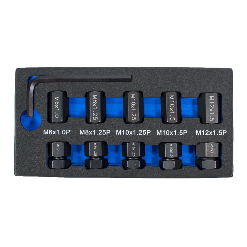 Tool Guy Republic 10 PC Stud Remover and Installer Kit (HT-1540 Metric) - Image 2